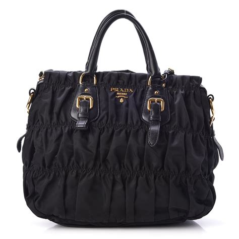 prada tessuto nylon gaufre tote|PRADA Tessuto Nylon Gaufre Small Tote Black .